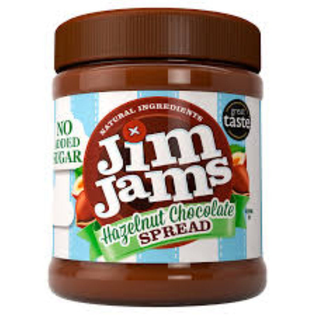 JIMJAMS NO ADDED SUGAR HAZELNUT CHOCOLATE SPREAD 350G